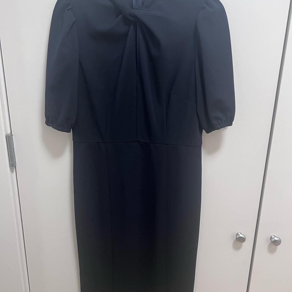 Elegant Black Dress - Donna Morgan Black Sheath Dress Sz 8